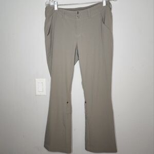 Columbia Roll Hem Tan convertable hiking pants women's size 8